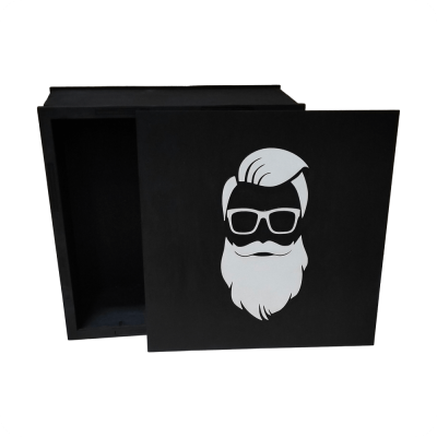 Black Wooden Gift Box for Men - 4