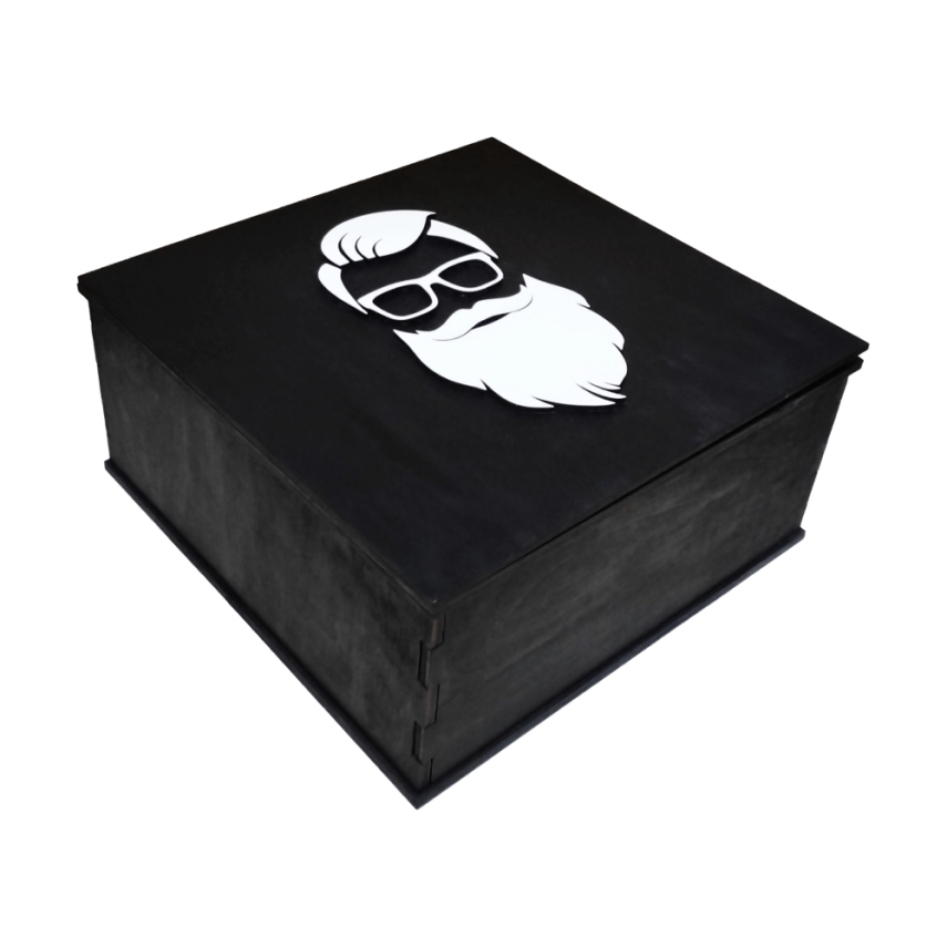 Black Wooden Gift Box for Men - 8