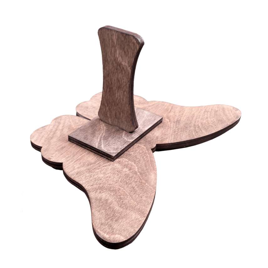 Butterfly-Shaped Wooden Stamp for Kelaghayi - 2