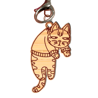 Cat-Shaped Keychain 