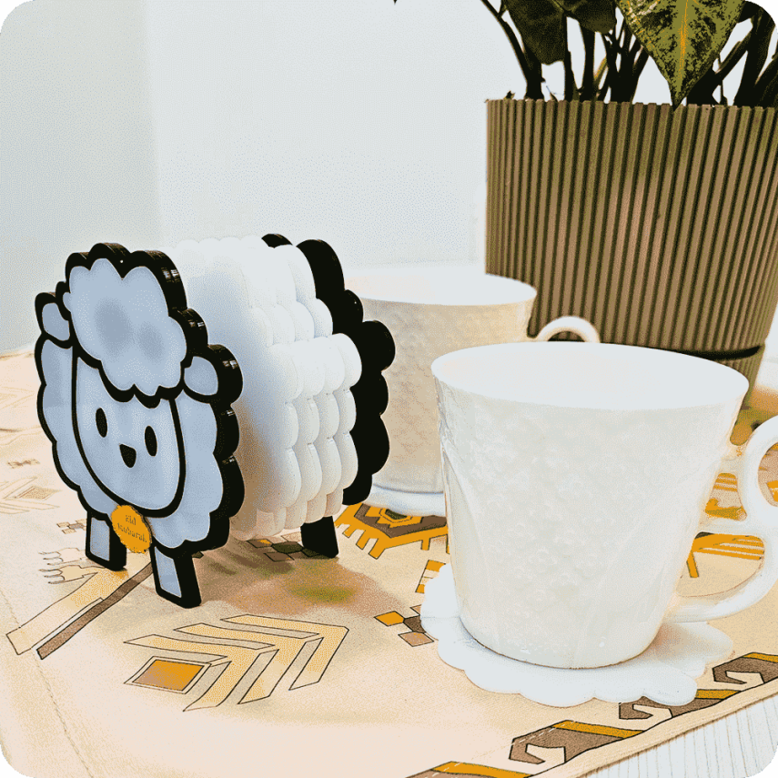 Eid al-Adha Special Coaster Set - 6