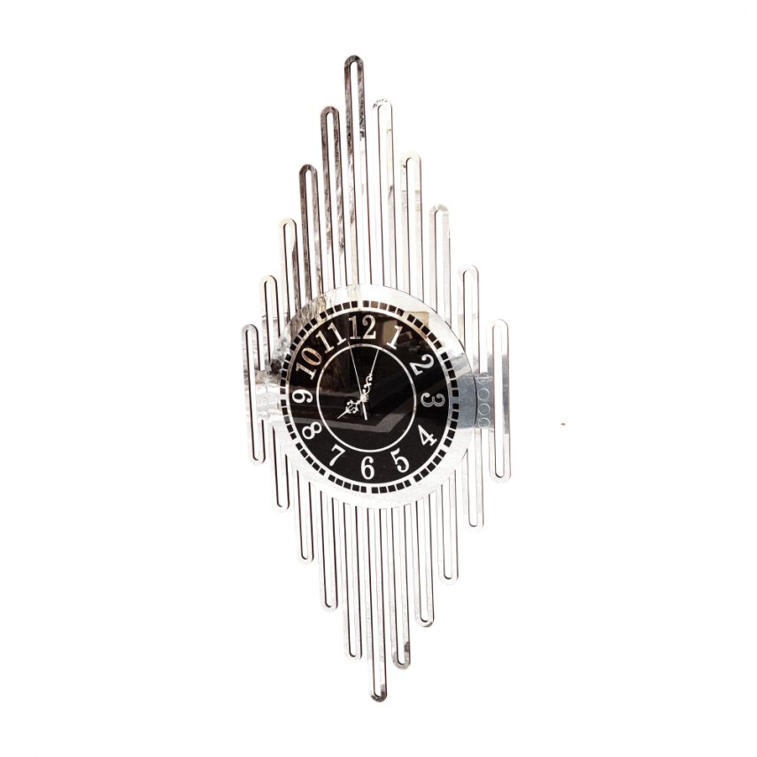 Futuristic Acrylic Wall Clock – Mirror Design - 1