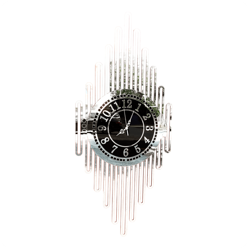 Futuristic Acrylic Wall Clock – Mirror Design - 2