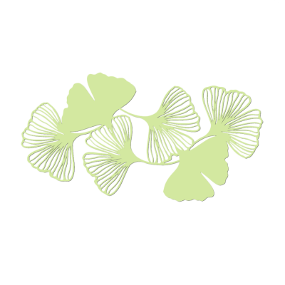 Ginkgo Yarpaqlı Divar Dekoru - 1