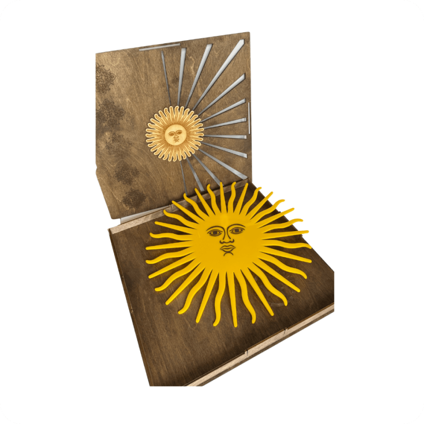 Günəş Formalı Divar Dekoru (Argentina Bayrağı Simvolu) - 2