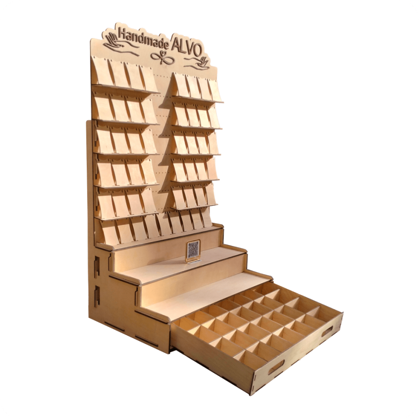 Modular Wooden Sales Shelf - 1
