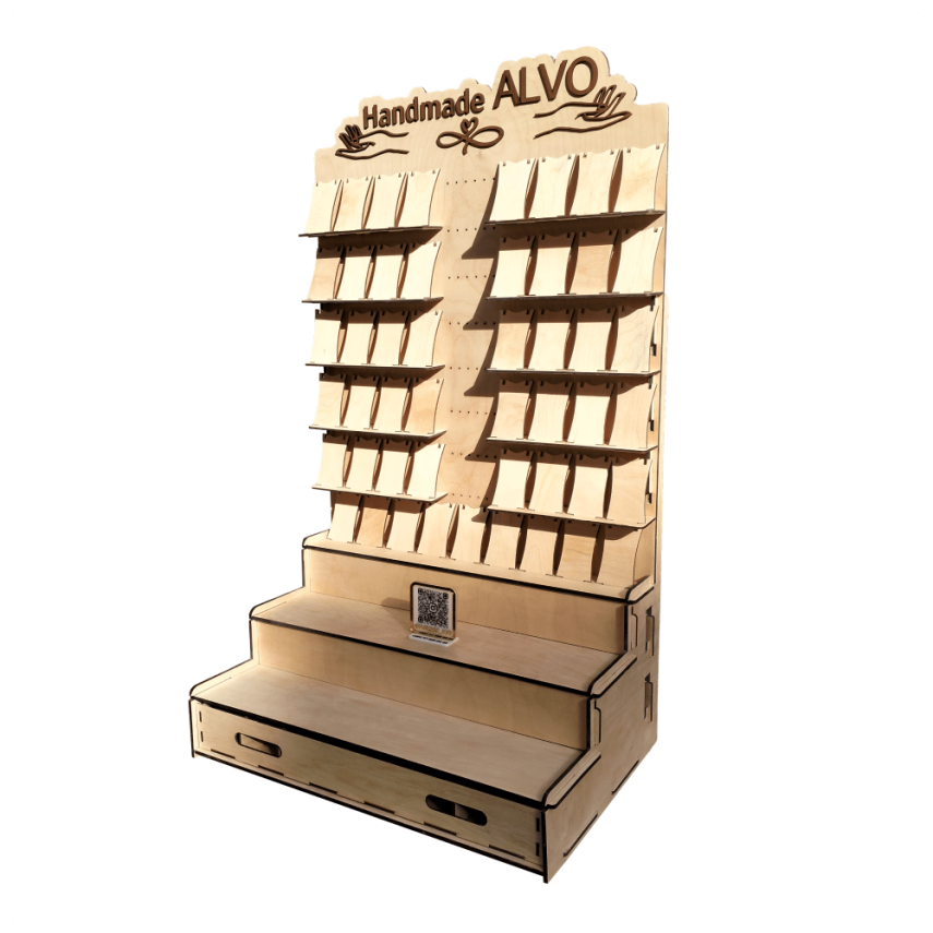 Modular Wooden Sales Shelf - 2