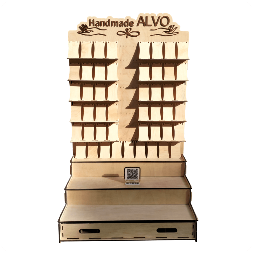 Modular Wooden Sales Shelf - 3