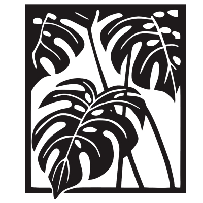 Monstera Motivli Taxta Divar Dekoru - 3