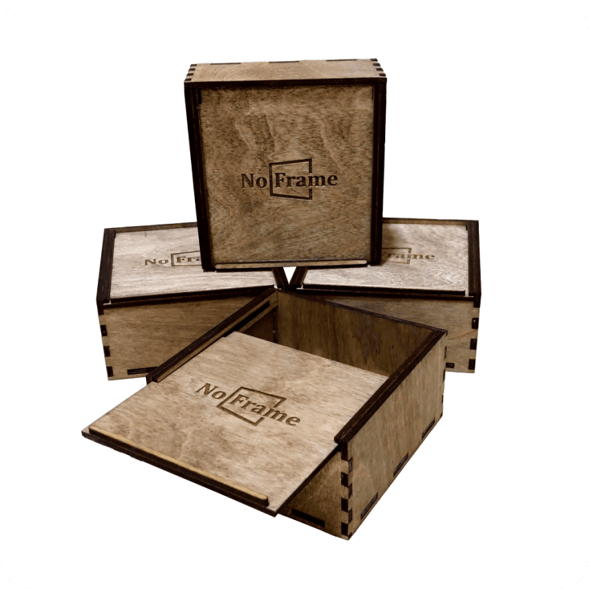 Wooden Box with Logo - 1