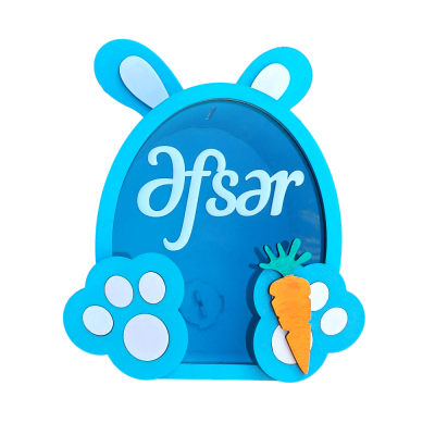 Personalized Bunny-Shaped Coin Bank for Kids - 