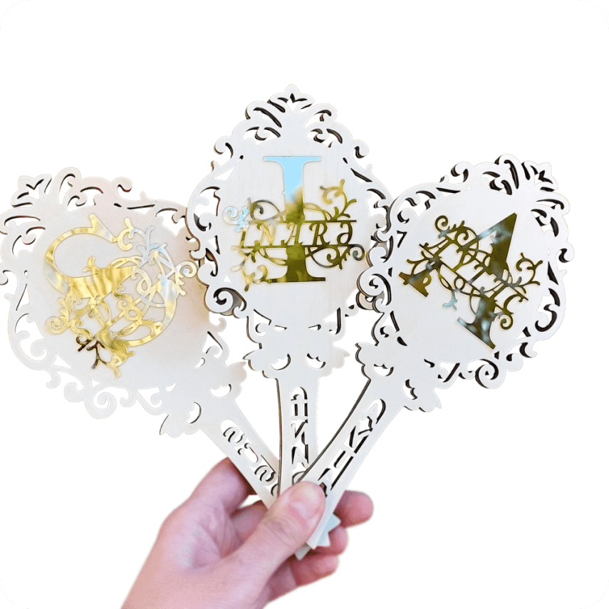 Personalized Decorative Hand Mirror - 1