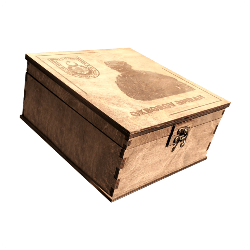 Personalized Wooden Box with Military Theme - 2