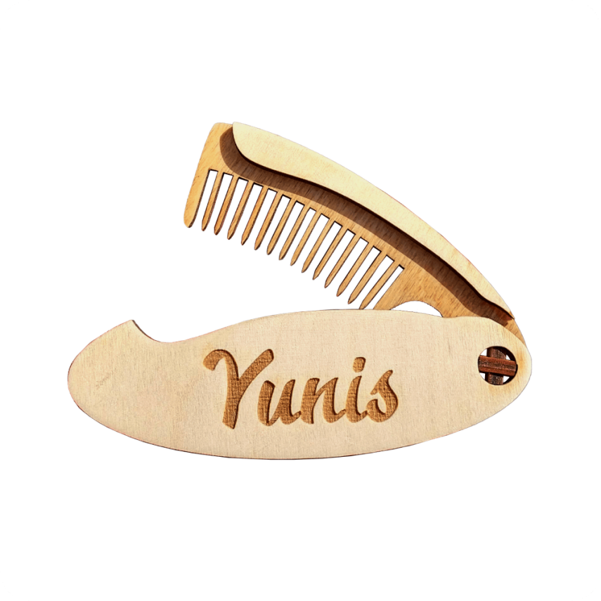 Personalized Wooden Comb - 1