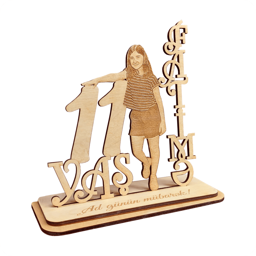 Personalized Wooden Gift – Birthday Decorative Stand - 2