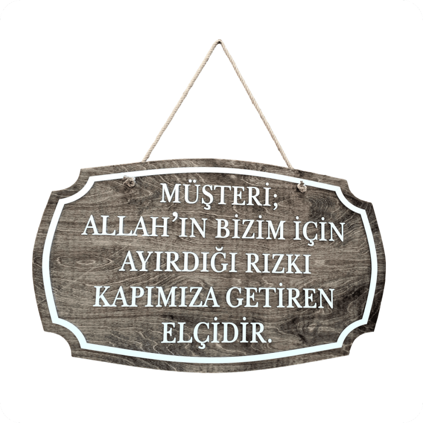 Qapı üçün Taxta Lövhə - 1