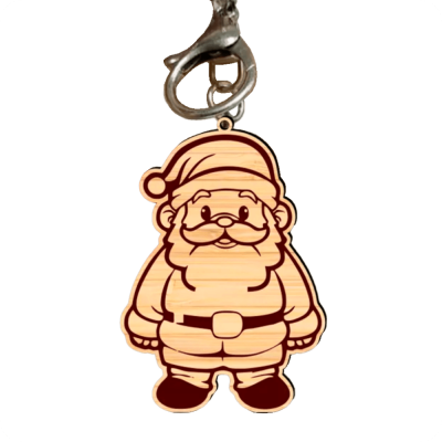 Santa Claus Shaped Keychain 