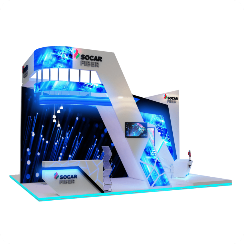 Стенд выставки SOCAR Fiber - 1