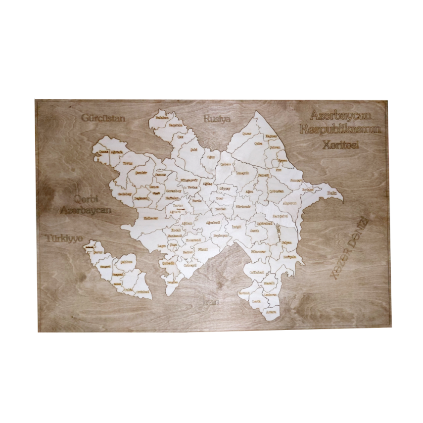 Taxta Azərbaycan Xəritəsi – Puzzle - 1
