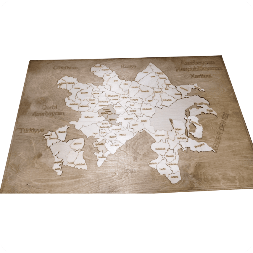 Taxta Azərbaycan Xəritəsi – Puzzle - 2
