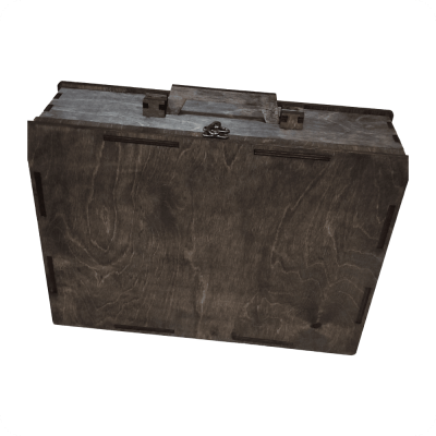 Wooden Briefcase-Style Gift Box - 1