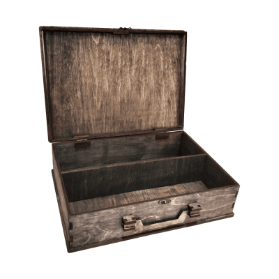 Wooden Briefcase-Style Gift Box - 4