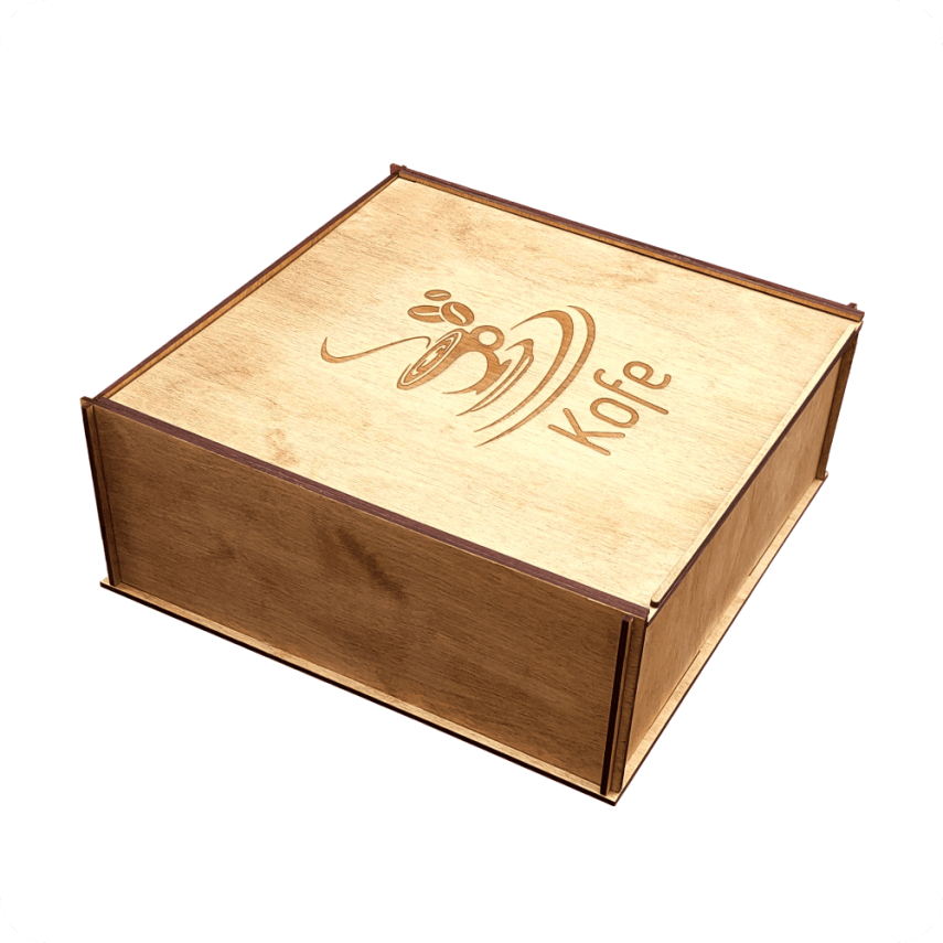 Wooden Coffee Storage Box - 1