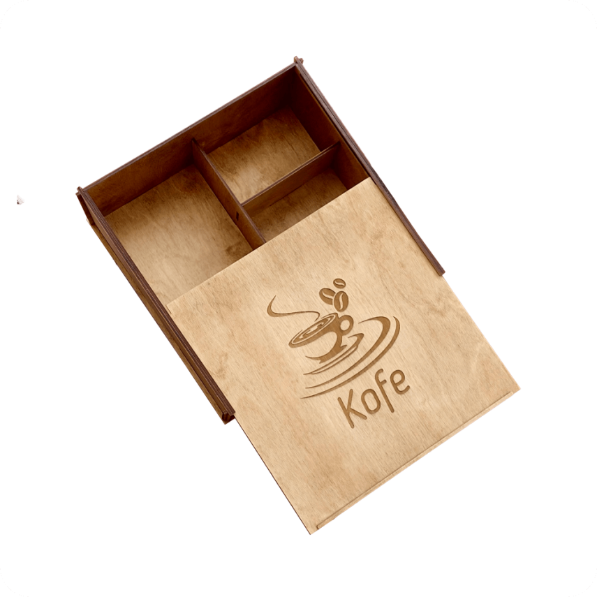 Wooden Coffee Storage Box - 2