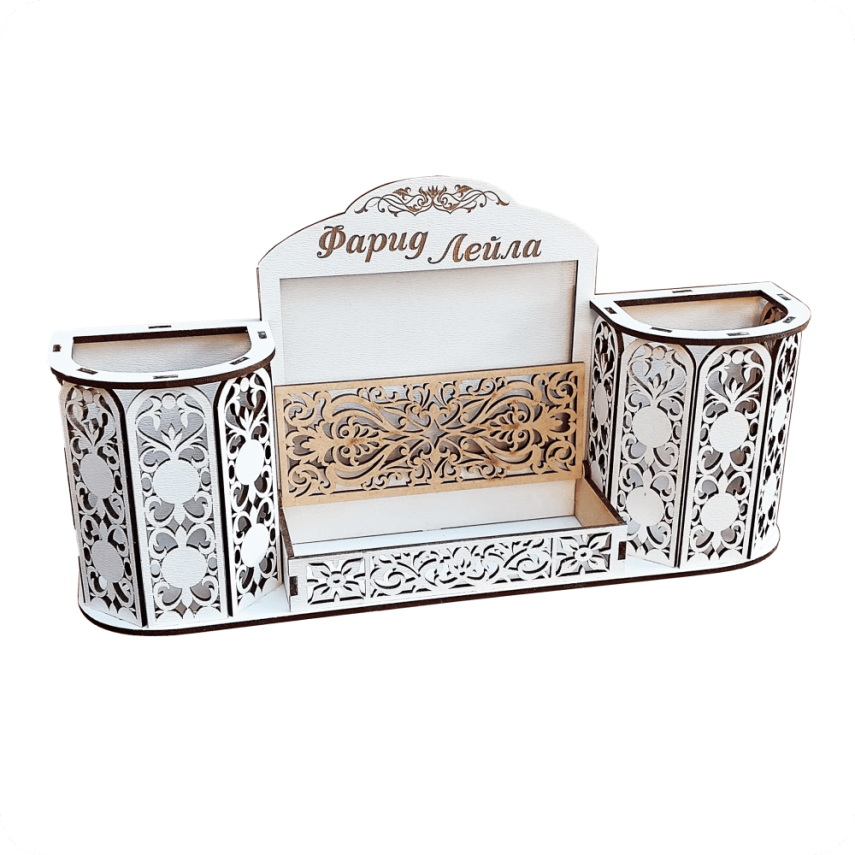 Wooden Desk Organizer - 1
