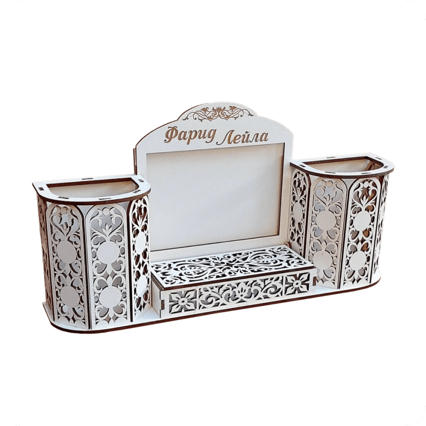 Wooden Desk Organizer - 2