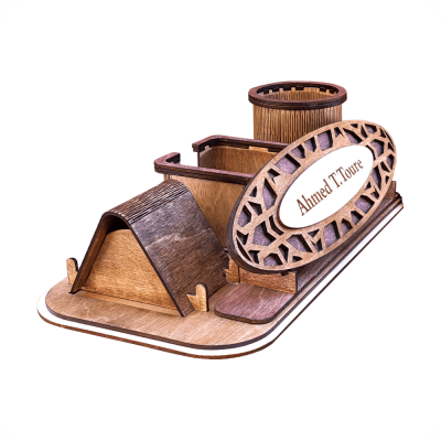 Wooden Desk Organizer - 3