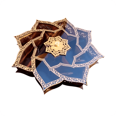 Wooden Flower-Shaped Sweets Box - 2