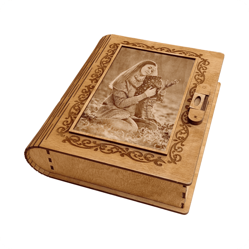 Wooden Gift Box in the Shape of a Book - 2