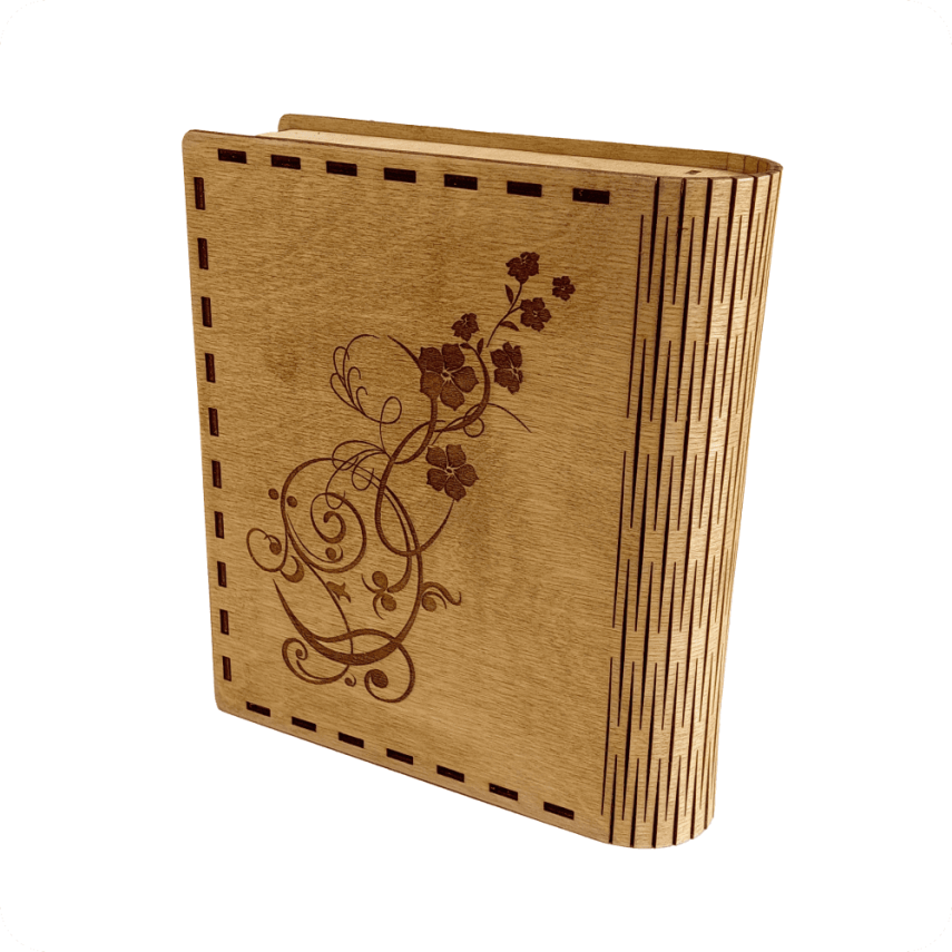 Wooden Gift Box in the Shape of a Book - 3