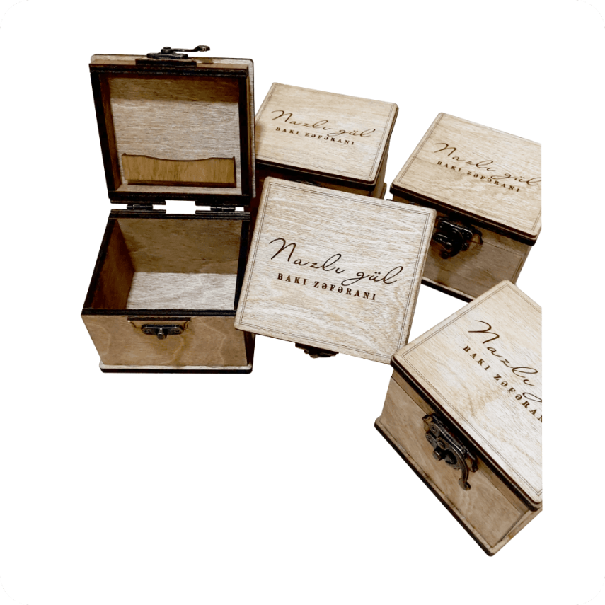 Wooden Gift Box with Logo - 4