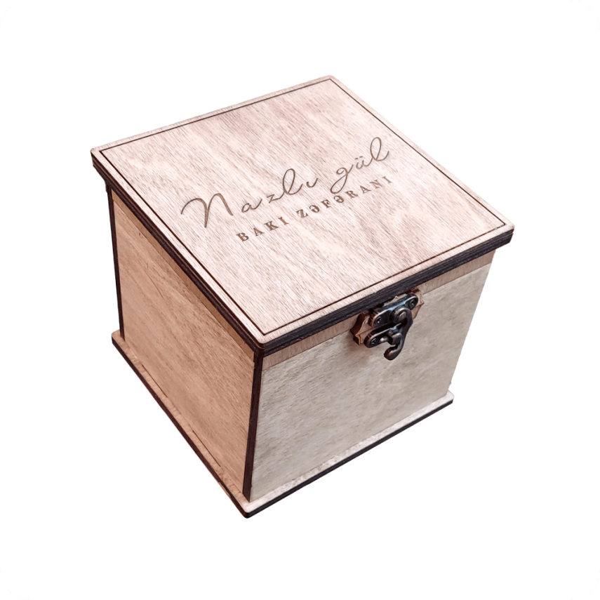 Wooden Gift Box with Logo - 1