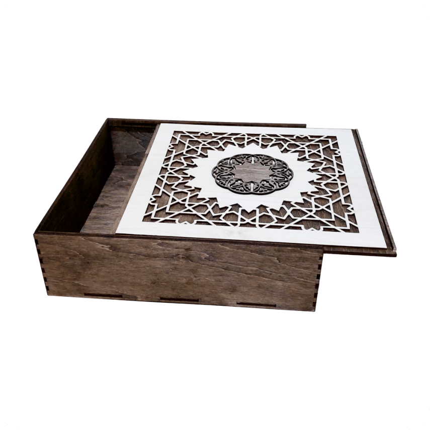 Wooden Gift Box with Pattern - 2