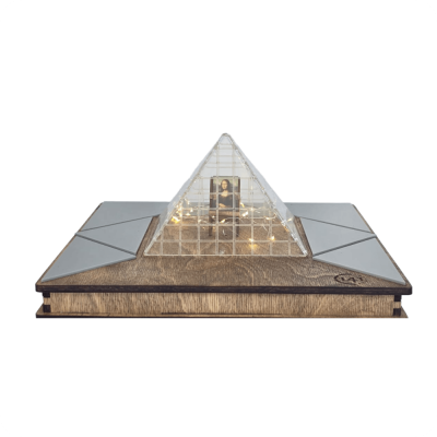 Wooden Louvre Pyramid Decor - 1