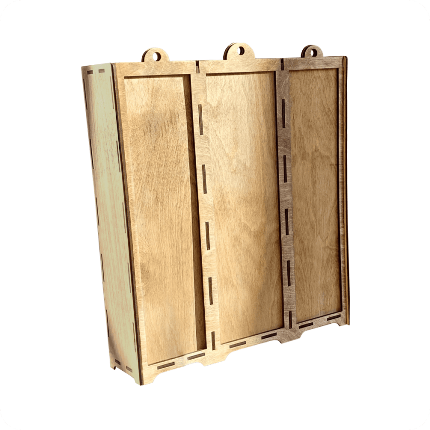Wooden Memory Box with Custom Portrait - 2