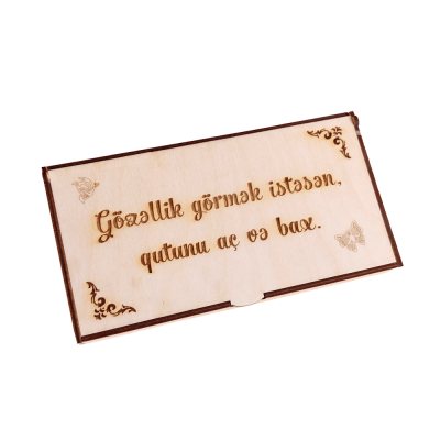 Wooden Mirror and Comb Set – Gift Box - 2