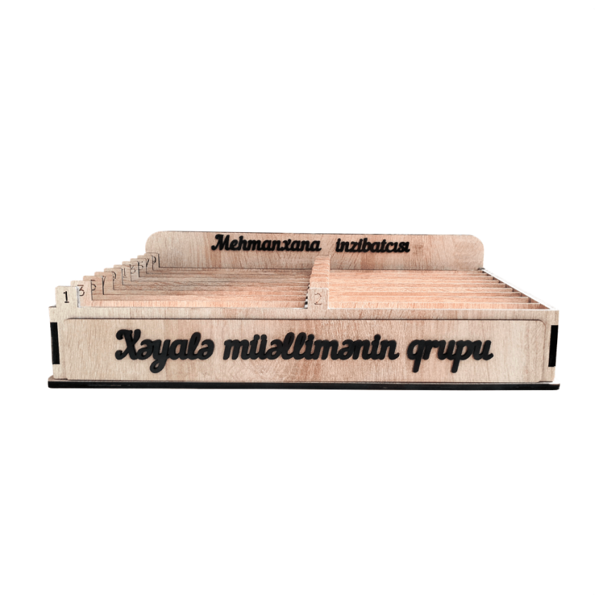 Wooden Phone Storage Stand for Teachers - 2