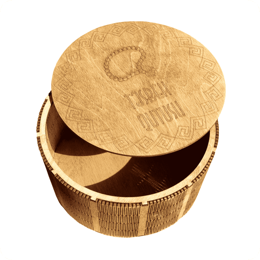 Wooden Prayer Beads Box – Personalized Gift - 1